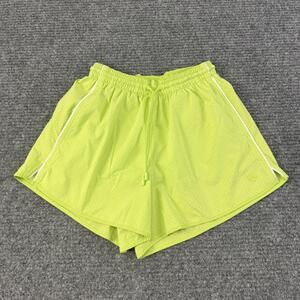 Lululemon Shorts Womens 2 Green Mesh Lined Running 3 In Inseam Neon Athletic